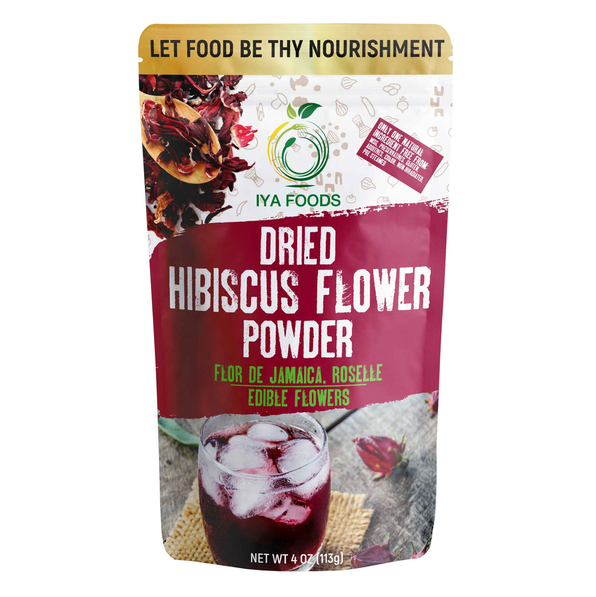 Iya Foods Dried Hibiscus Flowers, 8 oz - Mariano's